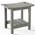 HIPS Shower Benches for Inside Shower, Shower Stool with Space-Efficient Storage Shelf, Waterproof Shower Chair Seat for Spa Bathroom(Light Gray) - color: Light Gray