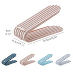 EUBUY Shoe Slots Organizer, Shoe Stackers for a Pair of Shoes, Adjustable Shoe Stacker Storage Space Saver for Closet Organization and Maximizing Storage