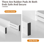 DUCOO 4 PCS Drawer Divider, 17"-22" Adjustable Bamboo Drawer Dividers Organizers, Expandable Separators for Kitchen, Clothes, Dressers, Home, Office, White - color: White
