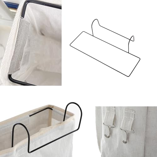 Bedside Caddy Organizer Hanging Storage Basket with Large Pockets & Hooks, Heavy-Duty Canvas Bedside Organizer for Bunk Beds, Dorm Rooms, Hospital Beds & Small Spaces (Gray Triangle Pattern) - color: Gray Triangle Pattern
