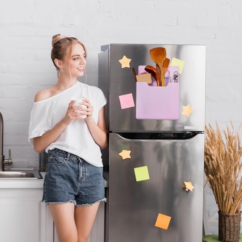 Fuutreo 6 Pcs Magnetic Wall File Organizer Magnetic Wall File Holder Refrigerator Magazine Holder for Mail Letters Paper(Aesthetic Color,Vertical-large) - color: Aesthetic Color, size: Vertical-Large