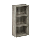 Furinno Luder 3-Tier Open Shelf Bookcase, French Oak - color: French Oak, size: 3-Tier, 9.3 x 16 x 31.4
