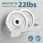 TAILI Shower Caddy Suction Cup 2 Pack,Stainless Steel Rustproof Shower Shelves,No Drilling Wall Mounted Basket,Large Capacity,Removable Suction Cup Bathroom Organizers & Home Decor, White - style: 2xWhite