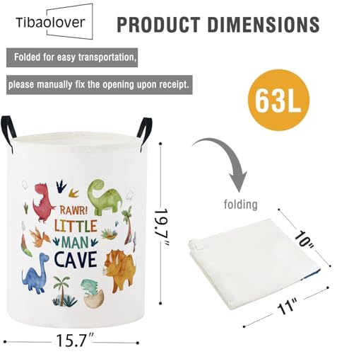 Baby Laundry Basket Baby Nursery Hamper Kids Laundry Basket Toy Storage Bin for Boys Room Decor Gift Baskets for Bedroom Bathroom(Dinosaur) - color: Dinosaur