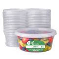 Freshware 8 oz Plastic Deli Containers with Lids – 50 Set | BPA-Free, Leakproof, Stackable, Microwave, Freezer & Dishwasher Safe | Meal Prep, Soup & Slime Storage