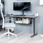 VIVO Under Desk 30 x 7 inch Storage Shelf, Office Accessory Holder for Supplies, Gaming Devices, and More, Workstation Organizer, Black, DESK-SHELF30-UB
