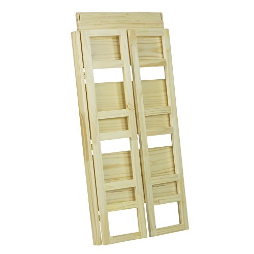 Casual Home 3-Shelf Folding Student Bookcase (20.75" Wide)-Natural - color: Natural