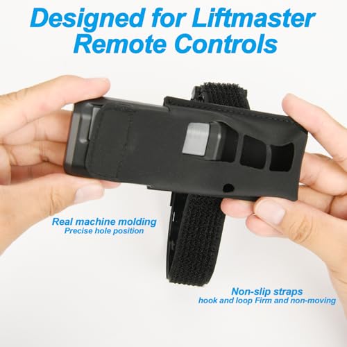 Homakover Garage Door Opener Holder for Visor, Carrying Case for Chamberlain LiftMaster Garage/Gate Door Opener Remote, Adjustable Visor Bag Gate Clicker Holder - size: Chamberlain LiftMaster