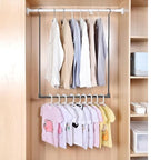 Adjustable Hanging Closet Rod, Extender Hanging Rod, Closet Hanging Organizer, Heavy Duty Closet Bar, Hanging Rod (Black, 1 Pack) - color: Black, size: 1 Pack