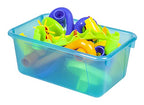 Storex Small Cubby Bin, 12.2 x 7.8 x 5.1 Inches, Candy Teal, 5-Pack (62480U05C) - color: Tint Teal, style: Bin Only
