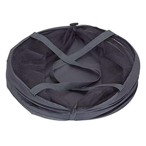 Household Essentials 2027-1 Pop-Up Collapsible Mesh Laundry Hamper | Charcoal - color: Charcoal