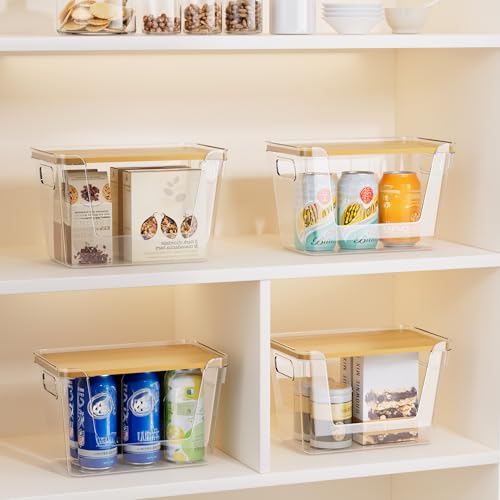 Delamu Acrylic Trash Bag Holder, 2 Pack Stackable Garbage Holder for 4-33 Gallon Bags, Clear Organizer Bins for Under Sink Organization, Pantry Storage, Cabinet, Kitchen, Laundry, Bathroom - size: XL-2 Pack