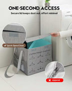 Large Sturdy Hanger Storage, Hanger Organizer Space Saver, Portable Hanger Holder Organizer with Handles, Hanger Organizer Stacker Box Caddy Containers for Closet Laundry Rooms (1 Pack)