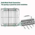 DINDON 2 Tier Pull Out Cabinet Organizer (14" W X 18" D), Double Tier Wire Basket Slide Out Shelf Storage for Kitchen Base Cabinet Organization for Kitchen, Pantry, Bathroom, Chrome - size: 14'' W X 18'' D