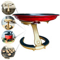 Trivae Pot Lid Holder – 4-in-1 Pot Lid Holder While Cooking, Pan Lid Holder, Trivet & Cake Stand – Versatile Kitchen Tool for Hot Pots, Serving & Display – Space-Saving, Heat-Resistant Stand - color: Golden Goddess