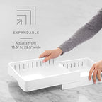 YouCopia StoraLid Food Container Lid Organizer, Expandable with Tall Dividers, White - size: Expandable Classic