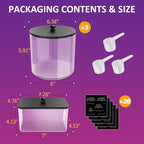 galasily 4 Pack Laundry Pods Container, Clear Laundry Room Organization Containers,Large Acrylic Detergent Powder Storage Containers Black Wooden Lids & Labels, Dryer Sheet Holder - size: 4pack
