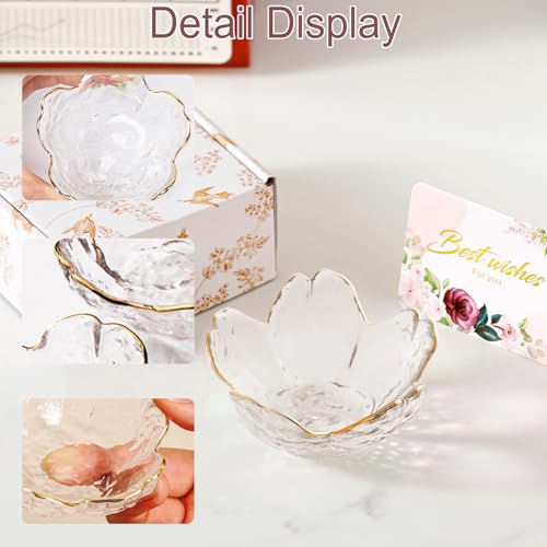 Birthday Gifts for Women Jewelry Dish Glass Ring Dish Holder Jewelry Tray Cute Vanity Organizer Room Decor Jewellery Tray Crystals Trinket Dish Nightstand Bedroom Decor Christmas Friendship Gifts - color: Transparent