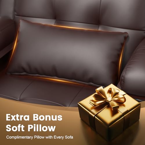 Home Theater Seating Power Recliner Chair, Massage Reclining Sofa with Cup Holders, Wall Hugger RV Recliners,145° Adjustable Recline & Pockets for Movie Room(Brown, Single Chair) - color: Brown, size: Single Chair 34''