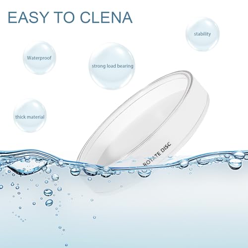 Anyoifax 360 Rotating Makeup Organizer Perfume Tray Skincare Holder Spinning Cosmetic Storage Bathroom Countertop Organizer Lazy Susan Turntable for Dresser, Vanity, Kitchen, Large White - color: White, size: 11"