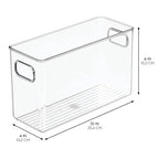 iDesign Pantry Storage Bins with Handles - Organizer Bins for Cabinets or Fridge - Set of 4 - Clear - style: Pack of 4