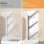 GoMaihe Baby Bottle Drying Rack: Space Saving Vertical Bottle Dryer Holder - Baby Accessories Storage Stand Organize Brushes Pacifiers on Countertop - BPA-Free - Gray - color: Gray
