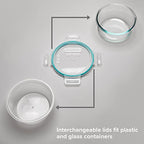 Snapware Plastic Total Solutions (14-Pack, Mixed Sizes) Food Storage Containers Set, Airtight & Leakproof Plastic Locking BPA-Free Lids Tupperware, Freezer Dishwasher Microwave Safe - size: 14 Pack, style: Mixed Sizes
