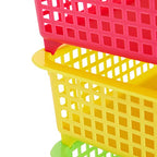 Bright Creations Teacher Supplies Letter Tray Organizer - 6-Pack Rainbow, 9 x 13 x 3 in - Stackable Paper Trays for Classroom & Teacher Desk Organizer