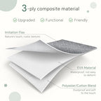 FinishingBo Cube Storage Baskets 6 Pack, 11x11 inch Cube Storage Bins with Leather Handles for Shelf Closet (White/ Gray) - color: White/ Gray