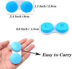 KISEER 8 Pack Colorful Contact Lens Case Box Holder Container Soak Storage Kit - size: 8 Count
