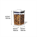 OXO Good Grips Pet POP – 1.1 Qt/1 L | Ideal for up to 1lb of treats | Airtight Dog and Cat Food Storage Container | BPA Free - size: Pet POP 1.1 Qt