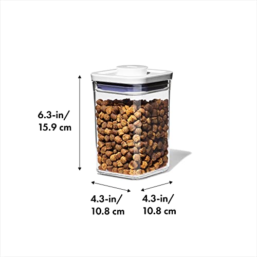 OXO Good Grips Pet POP – 1.1 Qt/1 L | Ideal for up to 1lb of treats | Airtight Dog and Cat Food Storage Container | BPA Free - size: Pet POP 1.1 Qt