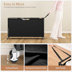 Laundry Sorter, Rolling Laundry Hamper with 4 Section Pull-Out Bags, 300L Large Laundry Basket Organizer with 3 Drawers, Laundry Hamper with Wheels for Laundry Room Organization, Bathroom, Bedroom - size: 300 L