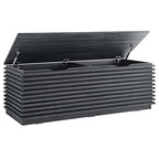 Modway Render 47" Wood Grain Storage Bench in Charcoal - color: Charcoal