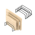 KORRTFID Cutting Board Storage Rack, Compact Cutting Board Organizer, Chopping Board Storage Stand Rack, Bakeware & Cookie Pan Sheets Organizer (2PCS 1.0 Inch) - size: 2PCS 1.0 Inch Width Slots