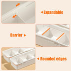 MiOYOOW Multifunctional Drawer Organizer, Adjustable Expandable Storage Bin, Kitchen Utensils Holder Tray with Dividers for Bathroom Bedroom Wardrobe Office - color: Wide