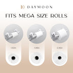Day Moon™ - Toilet Paper Holder - Modern Roll Holder for Bathroom - 1 Pack - Wall Mount - Classic, White - color: White, size: Classic 1 Pack
