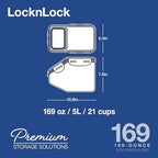 Lock & Lock Storage Bins Food Storage Container with Flip-top lids (Large) - size: Large