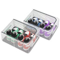Stackable Storage Boxes with Clear Lids, 15.8-Inch Closet Storage Container with Metal Frame for Shoe, Boot, ﻿Sneaker (2 Pack, 19Qt, 15.8x11.8x6in) - style: 2 Pack