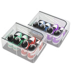 Stackable Storage Boxes with Clear Lids, 15.8-Inch Closet Storage Container with Metal Frame for Shoe, Boot, ﻿Sneaker (2 Pack, 19Qt, 15.8x11.8x6in) - style: 2 Pack