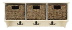 Safavieh Home Collection Finley Hanging 3 Basket Wall Rack - color: White