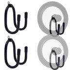 2 Pack Pot Lid Organizer Rack, Black Pot Lids Holder for Cabinet Door/Wall, No Drilling Adhesive Wall/Door Mounted Rustproof Pot and Pan Cover for Kitchen Storage, Pot lid no falls off.