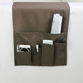Sofa Armrest Organizer, Armchair Caddy Remote Control Holder for Recliner Couch Arm Chair Caddies with 5 Pockets for Magazine Tablet Phone TV Remotes,Coffee,31x83cm - color: Coffee
