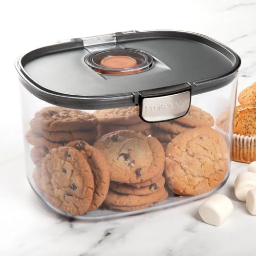 Progressive ProKeeper International Airtight Food Storage Container with Terracotta Disk for Freshness, Stackable & Dishwasher Safe, Ideal for Cookies, Baked Goods, & More, 5 Quart - size: 1-Piece, style: 5-Quart Prokeeper