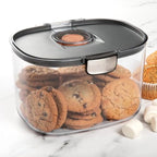 Progressive ProKeeper International Airtight Food Storage Container with Terracotta Disk for Freshness, Stackable & Dishwasher Safe, Ideal for Cookies, Baked Goods, & More, 5 Quart, 3-Piece - size: 3-Piece, style: 5-Quart Prokeeper