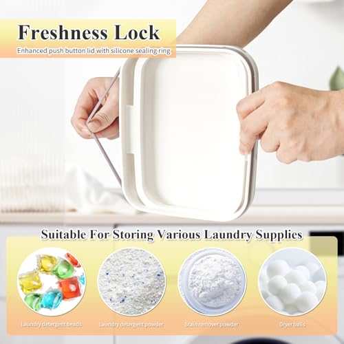 Gute Laundry Pod Holder with Lid - 186oz Sealed Automatic Pop-Up Dispenser, Laundry & Dishwasher Pods for Laundry Room Organization-5.5L - color: 5.5L