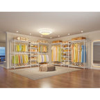 VIPEK X3 Plus Large Expandable Closet Rack Adjustable from 5'10" to 8'8" with Extendable Shelves and Hanger Rods, Freestanding Clothing Racks Modular Closet Systems Wardrobe, Max Load 1360LBS, White - color: White, size: X3 Plus