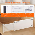 Lifewit 5 Pack 5" High Drawer Dividers 34-56cm/13.5-22" Adjustable Drawer Organizer for Clothes/Utensils, Expandable Drawer Separator in Dresser/Kitchen/Bedroom/Office Organization & Storage White - size: 5"H, 13.5-22"L