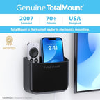 TotalMount Hole-Free Remote Holder – Eliminates Need to Drill Holes in Your Wall (for 2 or 3 Remote Controls – Black – Quantity 1) - color: Black