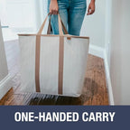 CleverMade Collapsible Laundry Caddy – Foldable Laundry Hamper & Tote, XXL 64L Pop-Up Laundry Basket with Handles, Space-Saving Laundry Organizer for Home, Dorm, Closet & Travel, 2 Pack - LUXE Mocha - color: LUXE Mocha